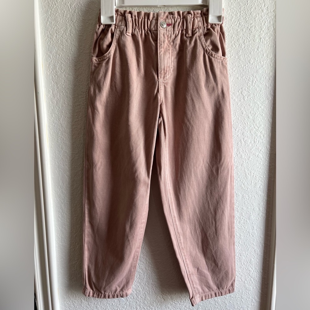 Zara Mauve Paperbag jeans